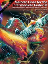 Melodic Lines for Intermediate Guitar Tab Music Greg Cooper Book CD Pack