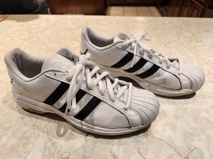 Men\'s Size 11 Adidas Superstar 2G SS2G Black White Suede Shell Toe Vintage 2003 Another pair from my past I main image 4