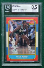1986-87 Fleer Basketball rookie card #47 Craig Hodges graded BGS 8.5 Nm-Mt+. rookie card picture