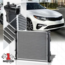 OE Style Aluminum Core Cooling Radiator Replacement for 16-19 KIA Optima 1.6T