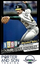 Dennis Eckersley #/299 Decades' Best Black 2020 Topps Update #DB-48 Athletics