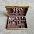 WALLACE WALTZ OF SPRING  STERLING SILVER FLATWARE FOR SIX PLUS SERVING PIECES
