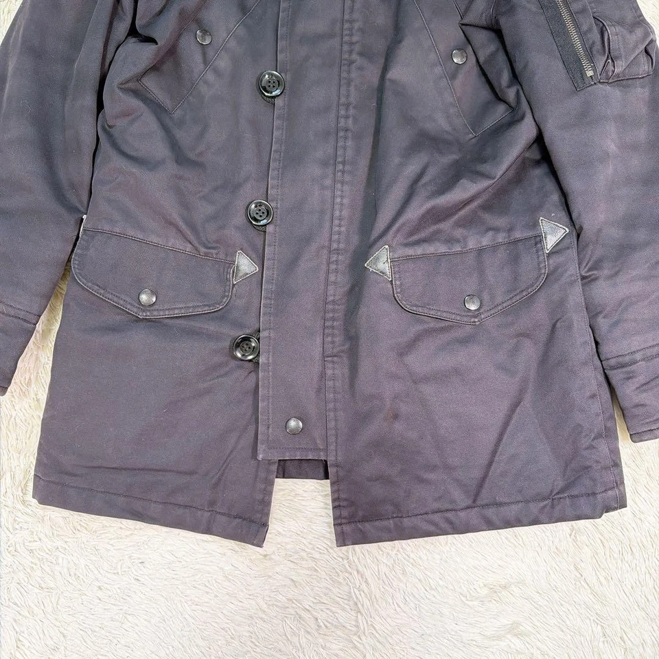 APC Fox N-3B Military Jacket Fur Trim Black for Men - Image 3 of 4