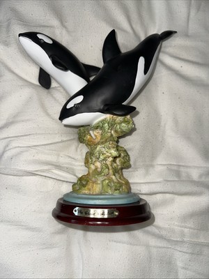 The Crosa Collection - Two Diving Orcas Figurine