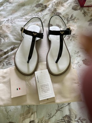 New On Box Guaranteed Authentic Emporio Armani Kid-Girl s Sandals