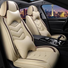 For Ford Ranger 2000 2026 Seat Covers Nappa Leather 2 Seats Beige