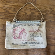 Minnequa Vintage Water Bag Pueblo Tent Awning...