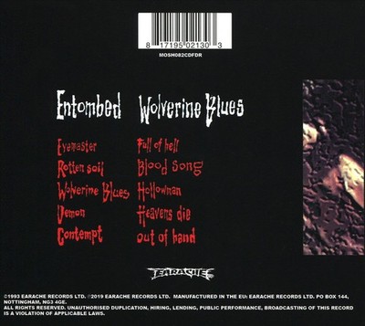 ENTOMBED - WOLVERINE BLUES NEW CD