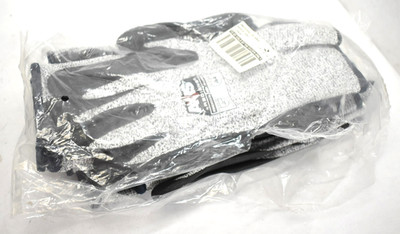 6 Pairs Radians AXIS RWG555 Gloves 2XL Gray/Black Cut Resistant A4 Palm Coated