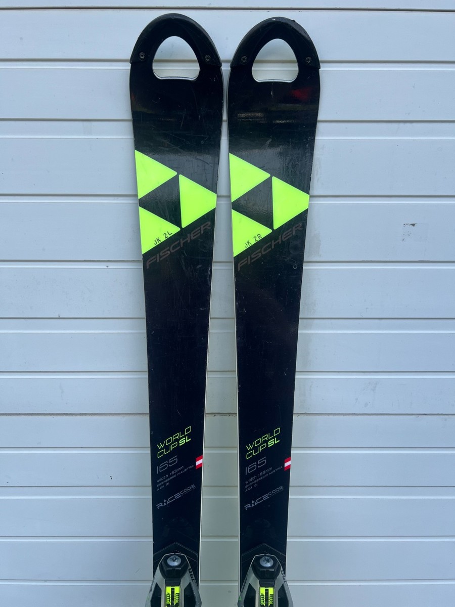 FISCHER WORLD CUP RC4 FIS 165 SLALOM SL RACE SKIS WITH Z20