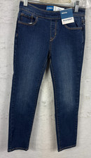 Old Navy Skinny Built in Tough Jeans Blue Denim Pull-on Girls Size Medium 8 NEW