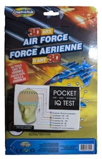 Pocket IQ Test and 3D Art Air Force Game Lot Bundle New Sealed Ships Fast