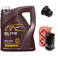 MotoröL Set 5W40 5 Liter + ÖLfilter + ÖLablassschraube FüR Audi A5 1.8 Tfsi 8T3