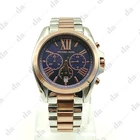 Michael Kors MK5606 Bradshaw Chronograph Silver Rose Gold Navy Unisex Watch