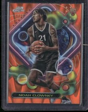 2023-24 Topps Chrome Cosmic #169 Noah Clowney Orange Galactic Refractors #/25