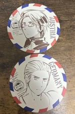 Hetalia Germany Austria Air Mail Coaster Set Anime Character Character Goods