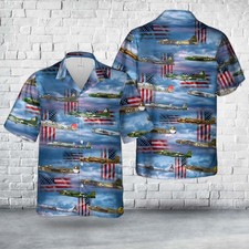 US Bomber Planes In WWII Hawaiian Shirt