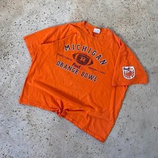 Vintage Michigan Wolverines 2000 FedEx Orange Bowl Gildan Shirt Size XL