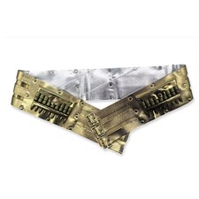 Punk Rock Michael Belt Jam Dangerous Golden Leather Matel Handmade Impersonator