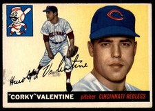 1955 Topps #44 Corky Valentine Very Good RC Rookie Reds             ID:238378