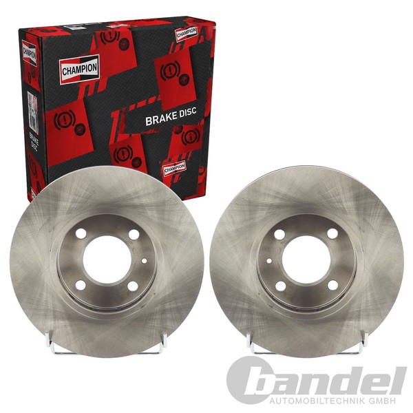 2X Champion Bremsscheiben 256Mm BelÜFtet Vorne Passend FüR Seat Mii Skoda-image