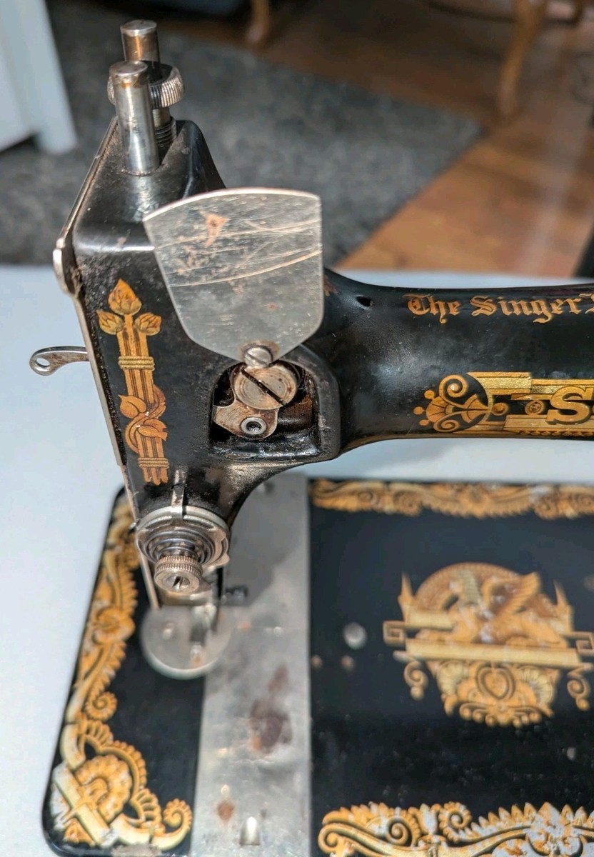 Rare Antique 1891 Singer Model 27 Treadle Sewing Machine Head