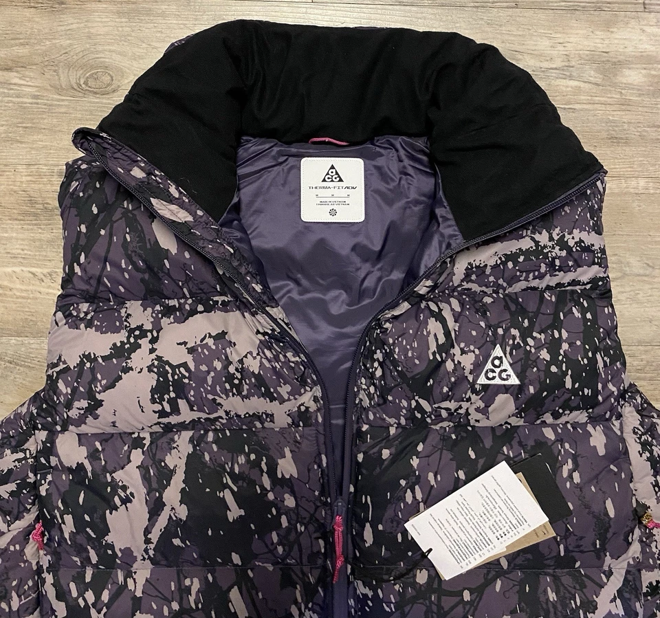 Nike ACG Lunar Lake Therma FIT ADV Mujeres Talla M Chaleco Negro Púrpura FV7331-573 Foto 2 de 4