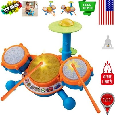 KidiBeats Drum Set for Toddlers - Engaging Music Toy with Free Play Mode