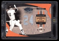 2005 Willie Mays Leaf Certified Fabric of the Game JSY # Relic /24 (Note)H2818