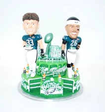 Saquon Barkley Cooper DeJean Philadelphia Eagles Super Bowl Bday Bobblehead FOCO