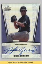 2011 Leaf Metal Draft Blue Prismatic 3/25 Taylor Guerrieri #AU-TG1 Auto READ 0u9