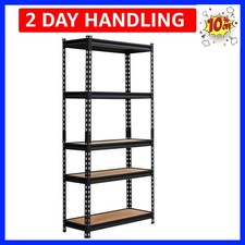60" H Garage Shelving Heavy Duty 2000LBS 5 Tier Storage Shelves Adjustable M...