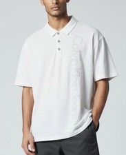 Calvin Klein Jeans White Polo Shirt XL 100 Cotton Mens Casual Short Sleeve Coll