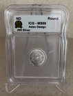 Aztec Design Silver Round 1/10 oz .999 Fine ICG MS69 Bullion