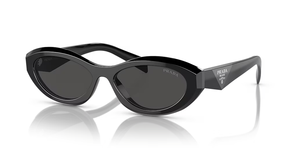 小物 PRADA sunglasses black PRADA PR 26ZS 16K08Z Black Dark Grey Women's 55 mm Sunglasses