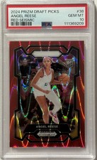 🔥 Angel Reese 2024 Prizm Draft Picks Red Seismic RC 186/225 Graded PSA 10 🔥