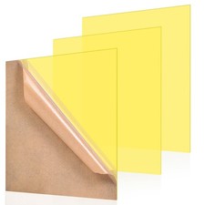 Yellow Transparent Acrylic Sheet 12x12x1/8 Inch Laser Cutting DIY Craft Sign