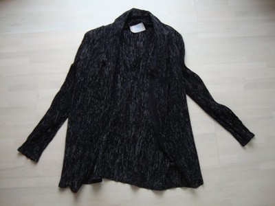 WALLIS Glitzer Blazer Jacke Gr. L 40 auch M 38  schwarz  2-2