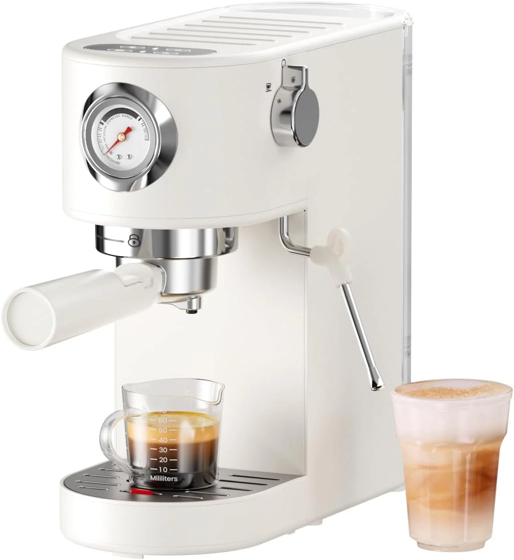 20 Bar Espresso Machine with Milk Frother for Home Cappuccino & Latte