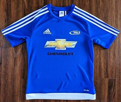 Youth Boy's adidas Chevrolet Blue soccer jersey shirt Size Large MLS Chevy  | eBay