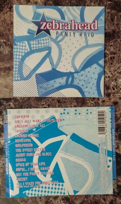 Zebrahead - Panty Raid CD Artwork Front Booklet & Back Inlay Insert  NO DISC