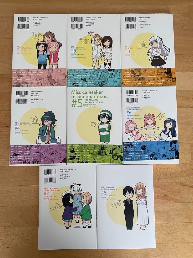 Miss Caretaker of Sunohara-sou Vol.1~8 Set Japanese language | eBay