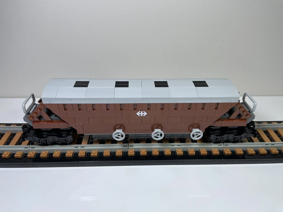 LEGO MOC transporte de granos vagón de tren 12V 9V trenes urbanos Foto 3 de 4