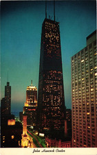Vintage Postcard - John Hancock Center Upper Michigan Ave Chicago IL c1950