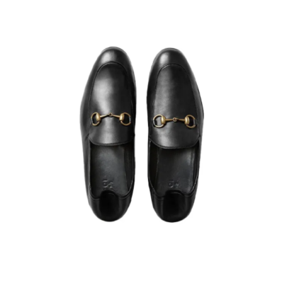 Gucci Horsebit Casual Loafer Shoes Men's Black 407314 DLC00 1000