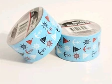 Set2 Nautical Red White & Blue Anchor Sailboat Design Tool Bench Duck Tape 15 Ft