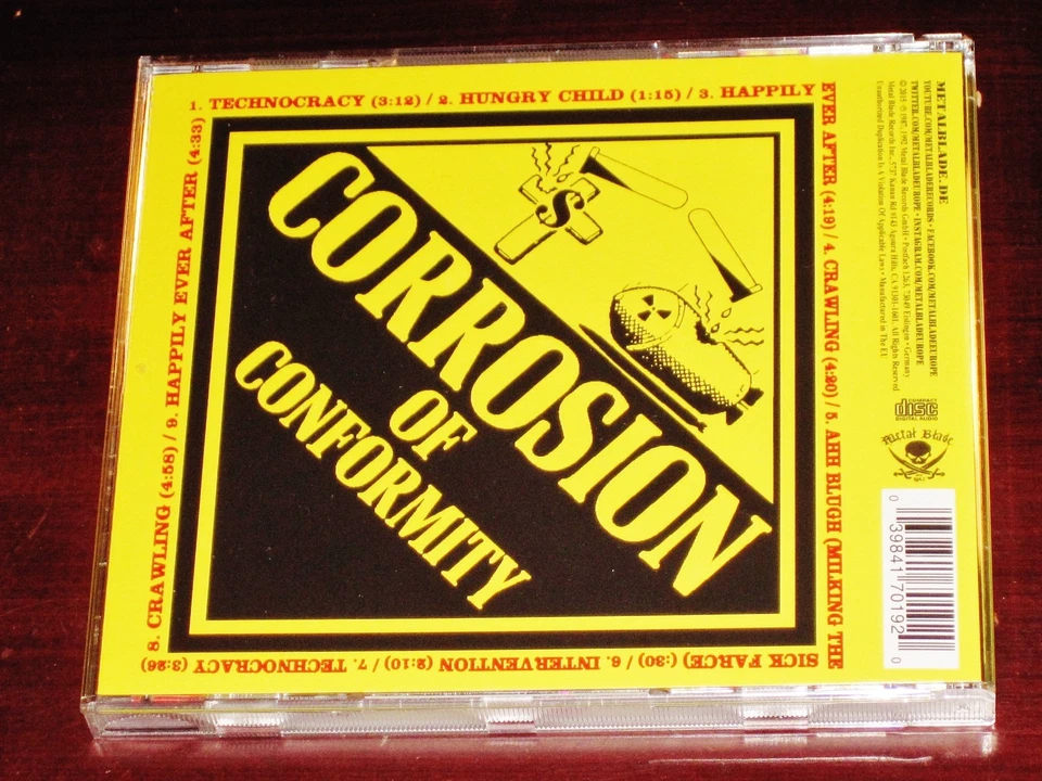 Corrosion Of Conformity: Technocracy CD 2015 Reissue Metal Blade Records EU NEW - Image 2 of 2