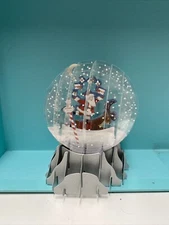 Santa Card Snow Globe Pop Up Christmas 3D Card Decoration