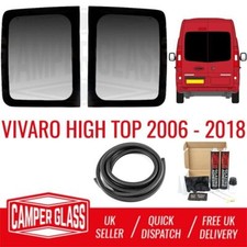 Vivaro/Primastar/Traffic Pair HIGH TOP Barn Door Windows & Fitting Kit 2006-2018