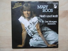 Mary Roos Autogramm signed 18x18 cm Single "Heiß und kalt"